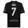 Maglia ufficiale AC Milan Yacine Adli 7 4th 2023-24 Nera per Uomo